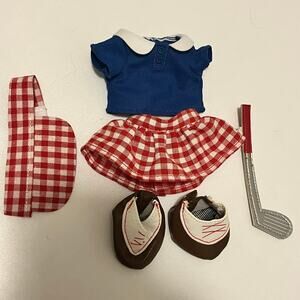 Disney Nuimos Summer Fashion Collection 6 PC Golf Outfit Club Visor Shoes